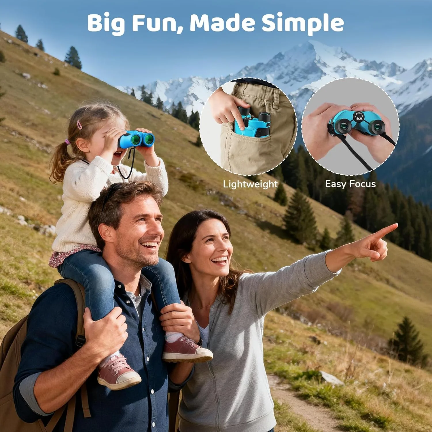 دوربین دوچشمی کوچک 15x25 Aurosports برای کودکان - دوربین دوچشمی سبک وزن با کیف حمل، راهنمای پرنده نگری برای تماشای پرندگان، پیاده روی، کمپینگ، مسافرت، شکار برای پسران و دختران 4-12 ساله (آبی) دوربین دوچشمی کوچک 15x25 Aurosports برای کودکان - دوربین دوچشمی سبک وزن با کیف حمل، راهنمای پرنده نگری برای تماشای پرندگان، پیاده روی، کمپینگ، مسافرت، شکار برای پسران و دختران 4-12 ساله (آبی)