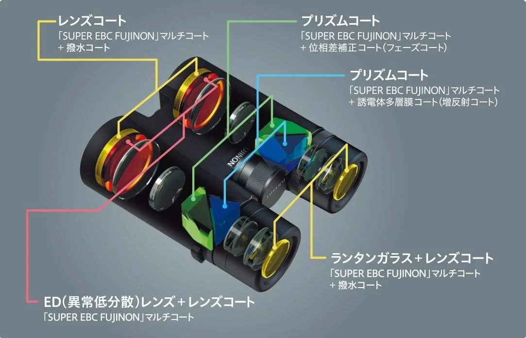 دوربین دوچشمی فوجی فیلم HYPER-CLARITY HC10x42، بزرگنمایی 10 برابر با قطر زیاد، ضد آب برای استفاده روزانه