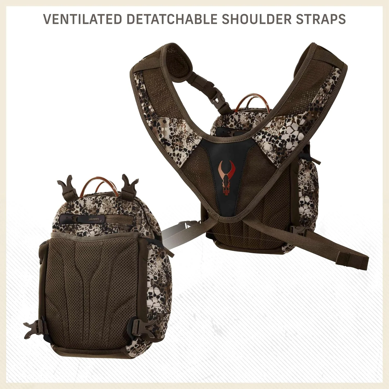 کیف دوربین دوچشمی و مسافت یاب Badlands Bino XR همراه با هارنس، طرح Approach OG