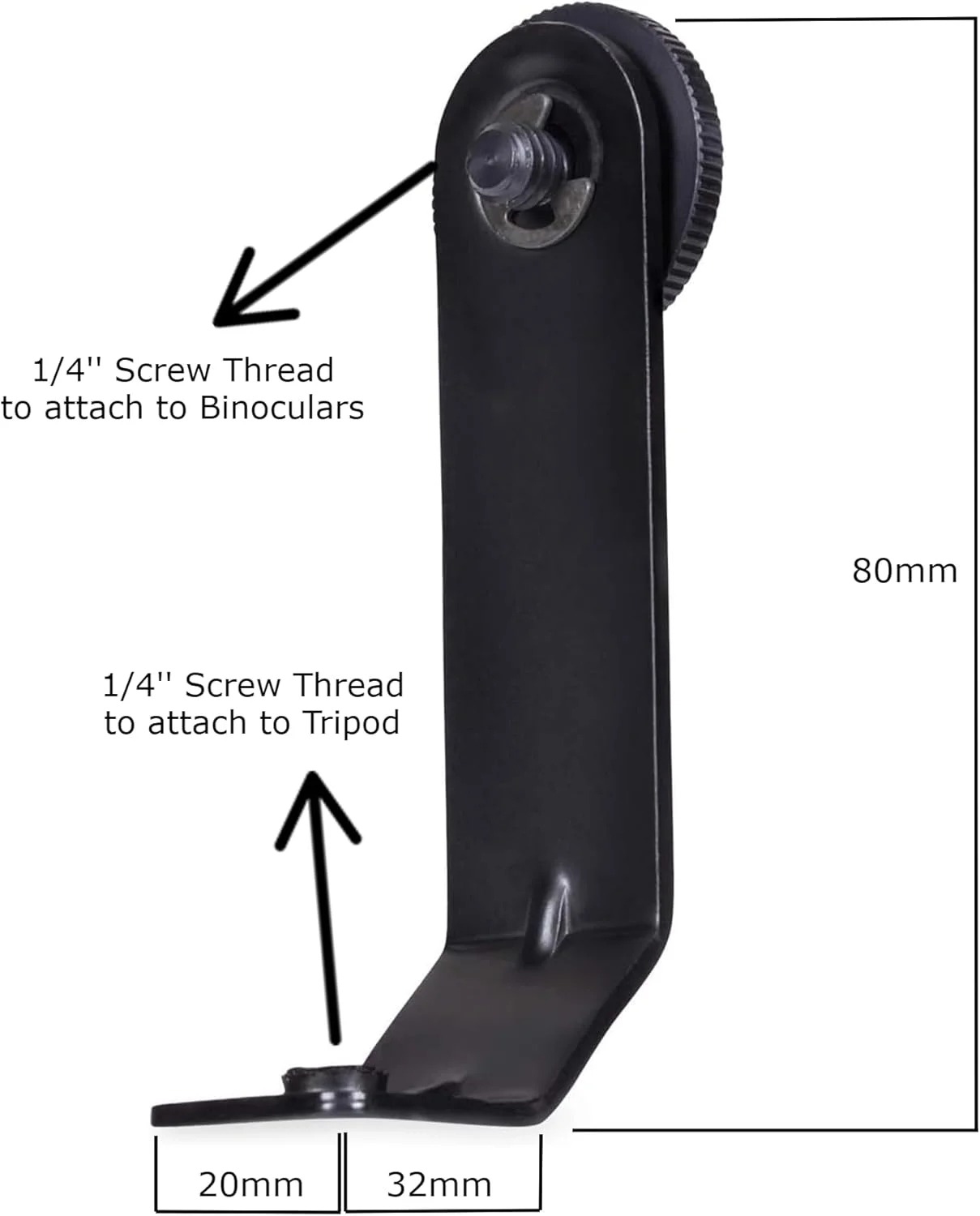 آداپتور سه پایه دوربین دوچشمی پراکتیکا مدل L شکل، پایه سه پایه جهانی، براکت فلزی 1/4 اینچی برای دوربین های دوچشمی سقفی و منشوری، تماشای پرندگان، مشاهده حیات وحش در مخفیگاه ها آداپتور سه پایه دوربین دوچشمی پراکتیکا مدل L شکل، پایه سه پایه جهانی، براکت فلزی 1/4 اینچی برای دوربین های دوچشمی سقفی و منشوری، تماشای پرندگان، مشاهده حیات وحش در مخفیگاه ها