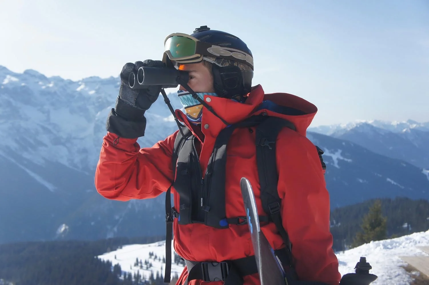 بند گردنی دوربین دوچشمی منشوری سقف پراکتیکا مدل PABSSB، مشکی