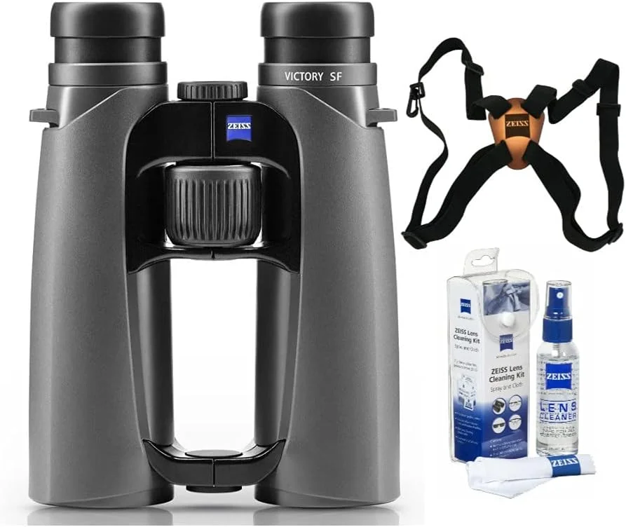 دوربین شکاری زایس 8x42 Victory SF (مشکی) به همراه هارنس و کیت تمیز کننده (3 تکه)