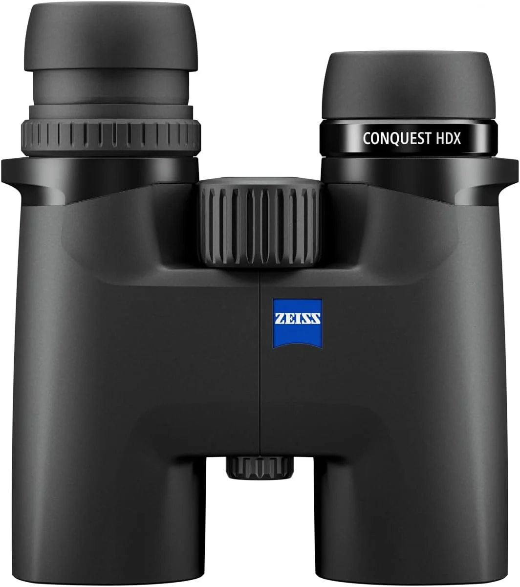 دوربین شکاری زایس Conquest HDX 8x32 ضد آب، جمع و جور با شیشه پوشش داده شده LotuTec T* HD برای وضوح مطلوب در همه شرایط آب و هوایی برای تماشای پرندگان، شکار، گشت و گذار، مشکی