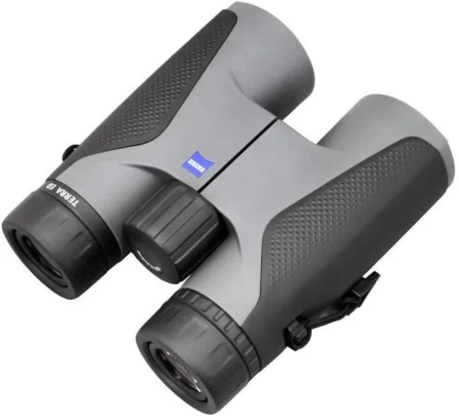 دوربین شکاری زایس Terra ED 10x32 ضد آب، با فوکوس سریع و شیشه روکش شده برای وضوح مطلوب در همه شرایط آب و هوایی برای تماشای پرندگان، شکار، گشت و گذار، خاکستری