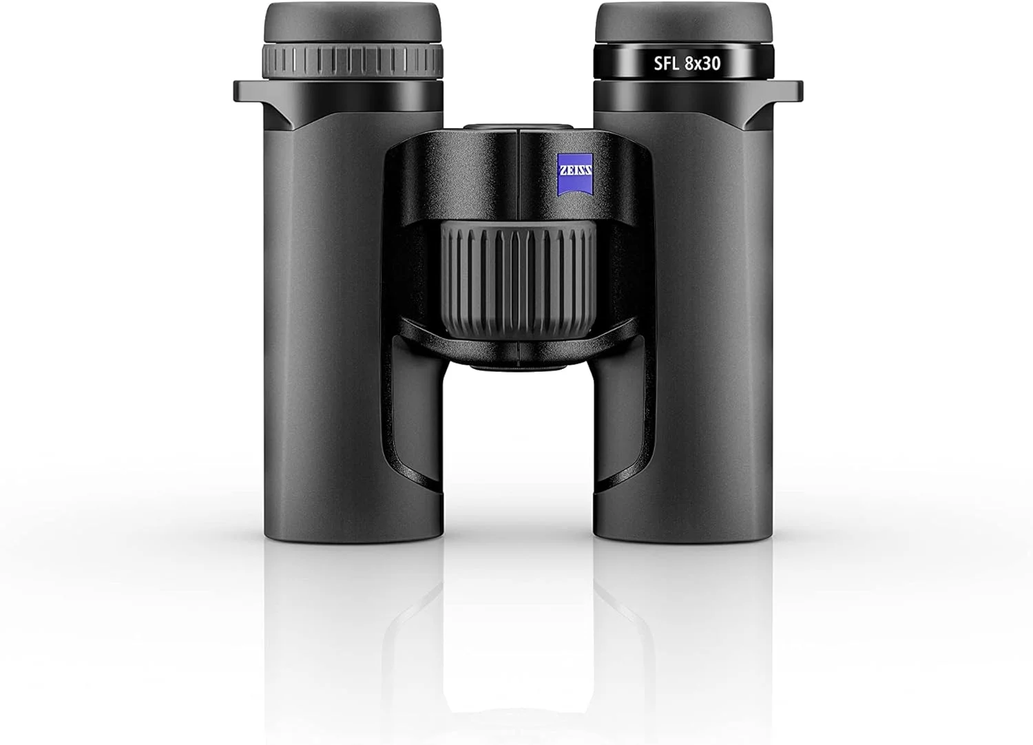 دوربین دوچشمی زایس SFL 8x30، سبک وزن، جمع و جور، ضد آب، با شیشه پوشش داده شده با وضوح فوق العاده بالا برای تماشای پرندگان و شکار در نور کم و مشاهده حیات وحش با SmartFocus، مشکی