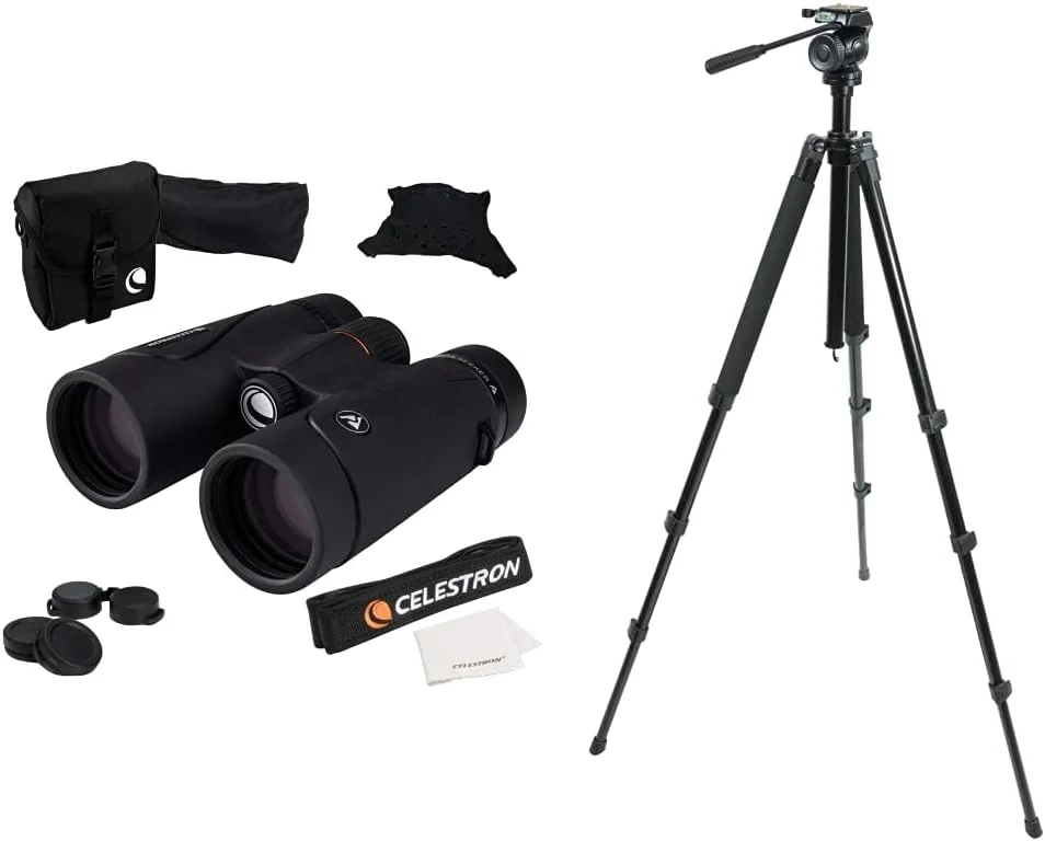 دوربین دوچشمی 8x42 Celestron TrailSeeker + سه پایه Celestron 82050 TrailSeeker (مشکی)