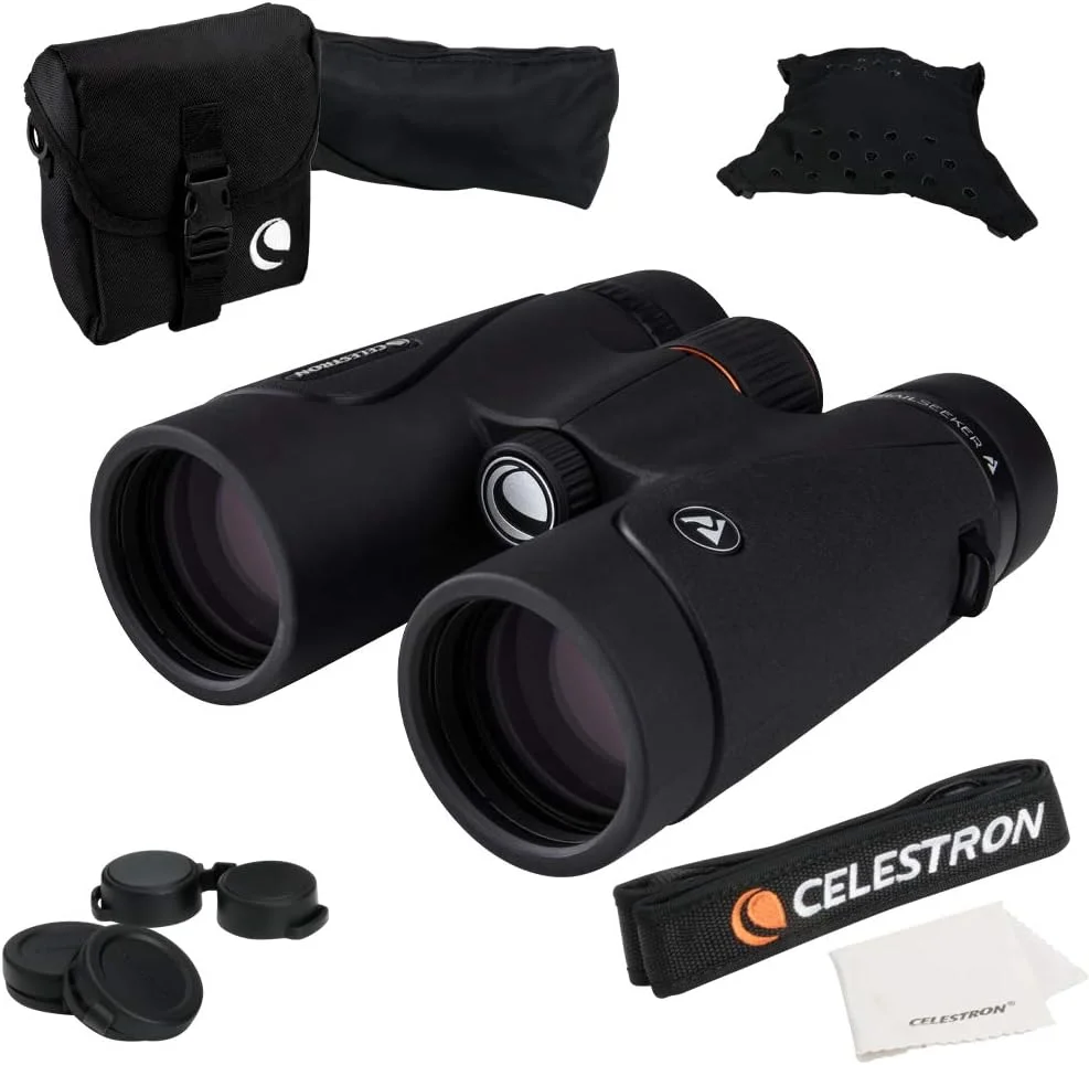 دوربین دوچشمی 8x42 Celestron TrailSeeker + سه پایه Celestron 82050 TrailSeeker (مشکی) دوربین دوچشمی 8x42 Celestron TrailSeeker + سه پایه Celestron 82050 TrailSeeker (مشکی)