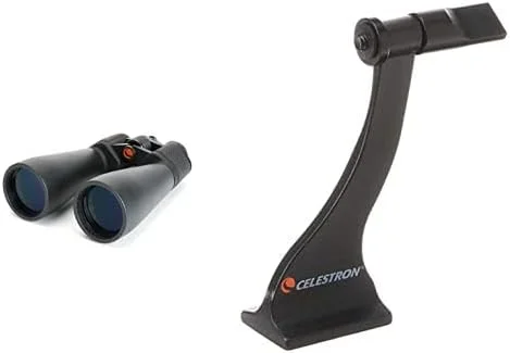 دوربین دوچشمی غول پیکر 15x70 SkyMaster سلسترون - دوربین دوچشمی نجومی - شامل آداپتور سه پایه و کیف و آداپتور سه پایه دوربین دوچشمی سقفی و Porro 93524، مشکی