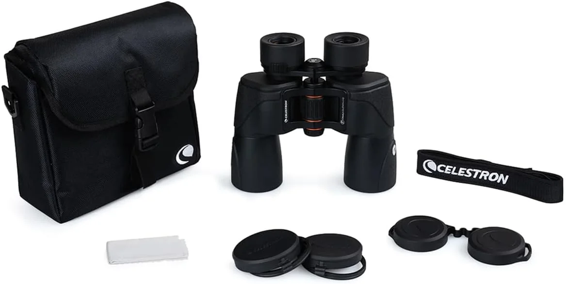 دوربین دوچشمی سلسترون – SkyMaster Pro ED 7x50 – دوربین دوچشمی نجومی با شیشه ED – دیافراگم بزرگ برای مشاهده از راه دور – پوشش XLT چند لایه کامل – آداپتور سه پایه و کیف حمل گنجانده شده است