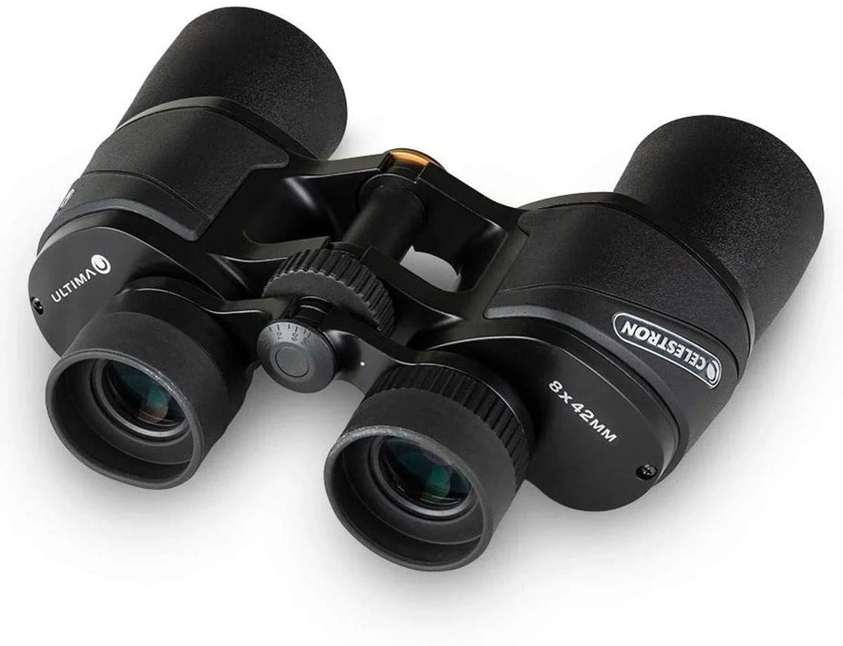 دوربین دوچشمی منشور Porro سلسترون 72252 Ultima 8 x 42، لنز کاملاً پوشش داده شده، شیشه منشور BaK-4، مشکی