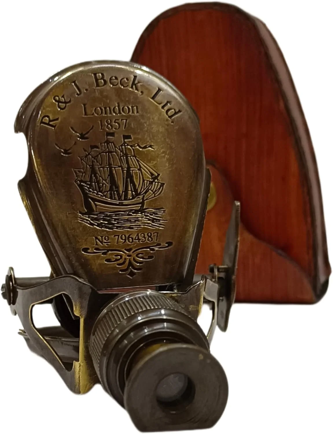 تک چشمی دریایی کوچک برنجی، مدل قدیمی R & J Beck London 1857، طول 5 اینچ (پرداخت عتیقه) تک چشمی دریایی کوچک برنجی، مدل قدیمی R & J Beck London 1857، طول 5 اینچ (پرداخت عتیقه)