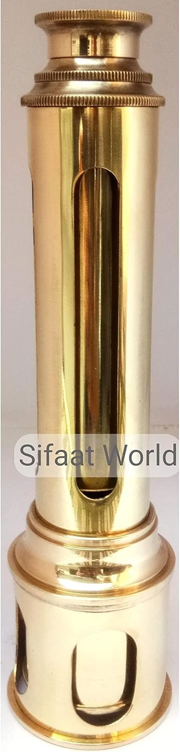 تلسکوپ/دوربین تک چشمی برنجی خالص و براق 16 اینچی (مدل بازسازی شده) از Sifaat World تلسکوپ/دوربین تک چشمی برنجی خالص و براق 16 اینچی (مدل بازسازی شده) از Sifaat World