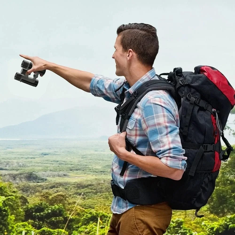 دوربین دوچشمی حرفه ای 10X25 فلزی فشرده با وضوح بالا و سبک وزن مناسب شکار و پیاده روی