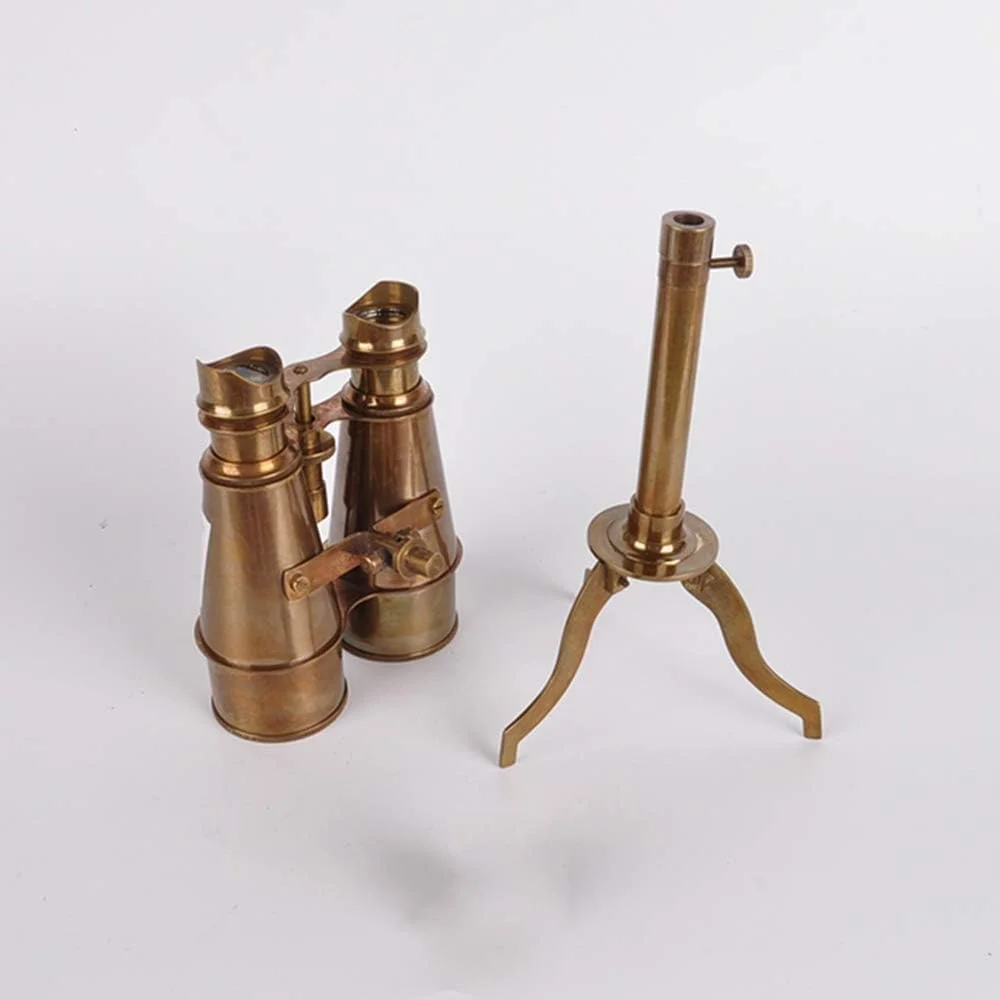 تلسکوپ تزئینی رومیزی به سبک قدیمی، پایه برنجی با کیفیت بالا، مناسب هدیه و دکوراسیون منزل و اتاق کار تلسکوپ تزئینی رومیزی به سبک قدیمی، پایه برنجی با کیفیت بالا، مناسب هدیه و دکوراسیون منزل و اتاق کار