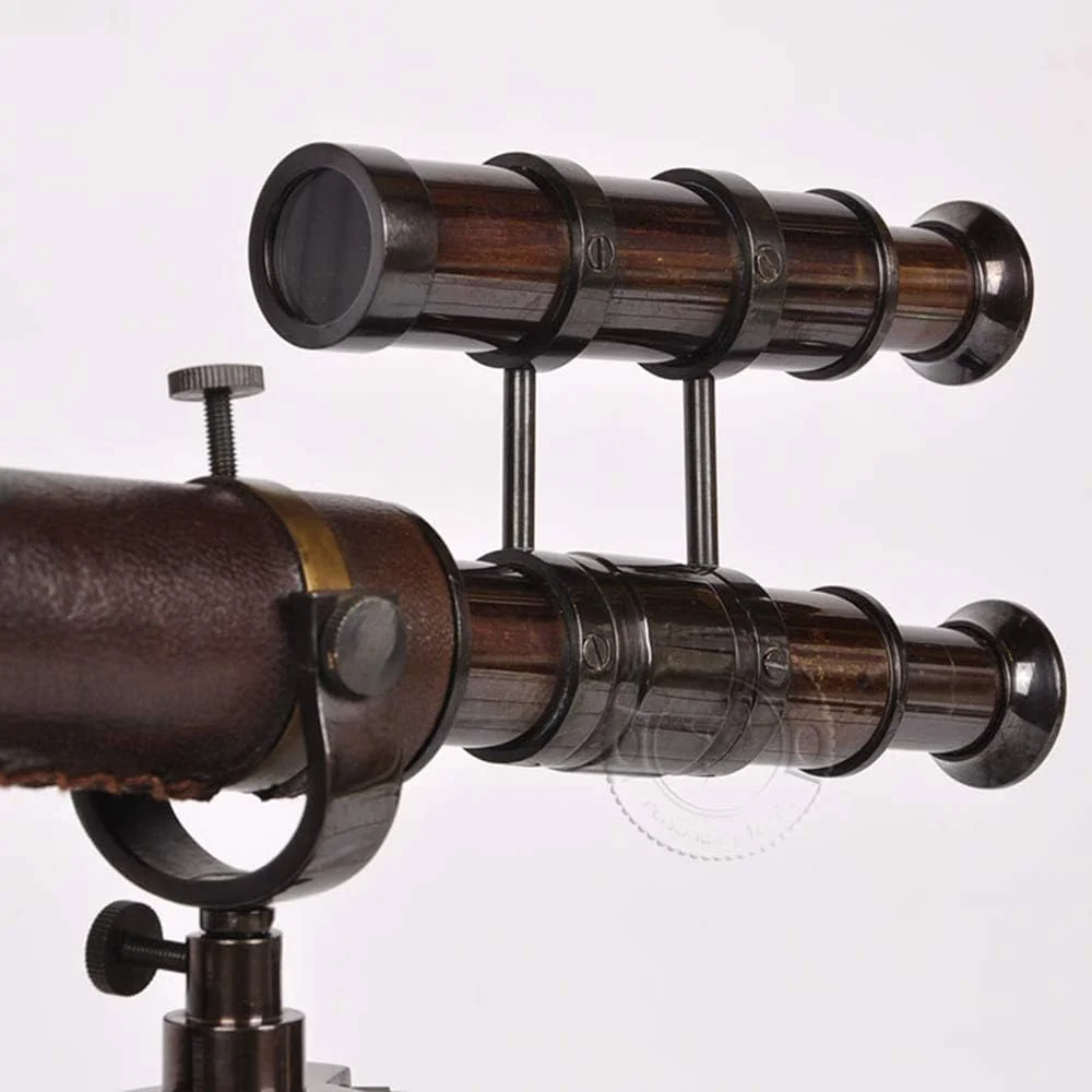 تلسکوپ رترو تک لوله، تزئینی برای دکوراسیون منزل، نوع پایه قابل تنظیم، تلسکوپ تزئینی با کیفیت بالا مناسب هدیه، دکوراسیون اتاق مطالعه، دوربین دوچشمی
