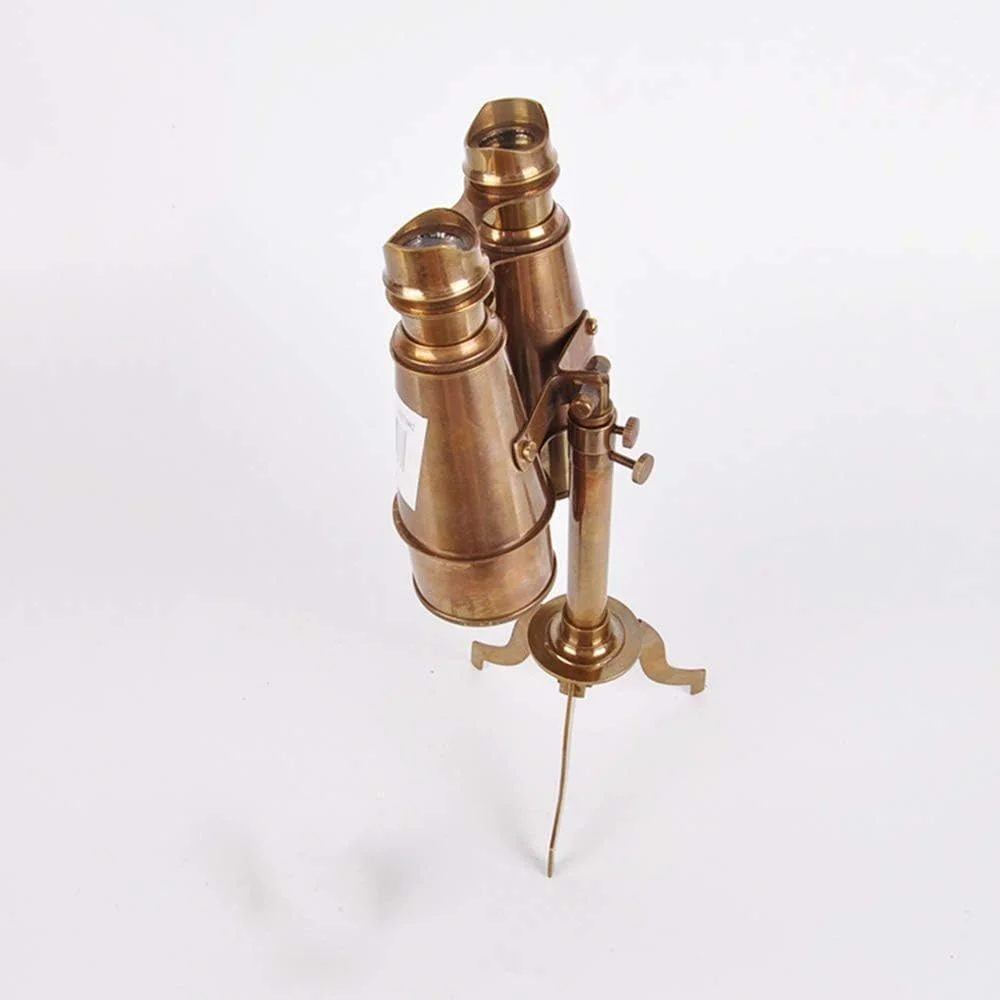 تلسکوپ تزئینی رومیزی به سبک قدیمی، پایه برنجی با کیفیت بالا، مناسب هدیه و دکوراسیون منزل و اتاق کار تلسکوپ تزئینی رومیزی به سبک قدیمی، پایه برنجی با کیفیت بالا، مناسب هدیه و دکوراسیون منزل و اتاق کار