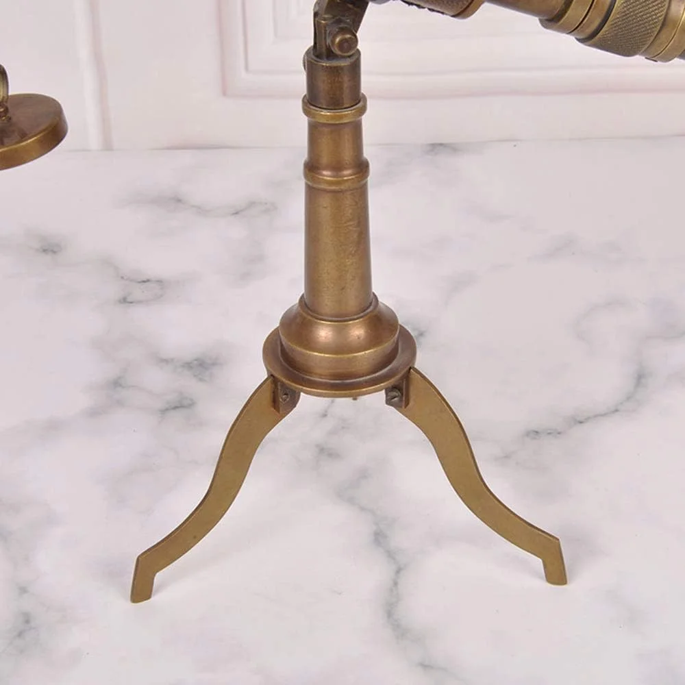 تزئینات دکوری تلسکوپ رترو، تزئینات نرم به سبک براکت، تزئینات مسی مناسب برای هدایای سطح بالا، تزئینات اتاق مطالعه منزل، دوربین دوچشمی