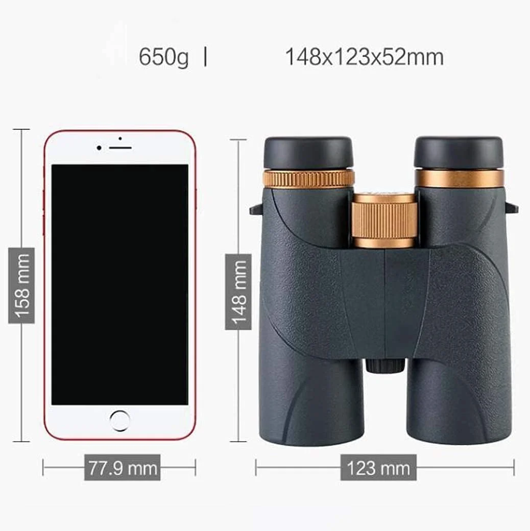 دوربین شکاری 10X42 با زاویه دید گسترده و چشمی بزرگ، پر شده از نیتروژن و ضد آب برای تماشای پرندگان و تورهای شکار (رنگ: سبز)(آبی)