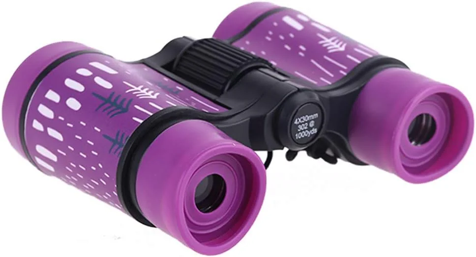 دوربین دوچشمی سبک وزن و رنگارنگ 4x30 با لنزهای اپتیکال مناسب بازی های فضای باز برای کودکان، آبی