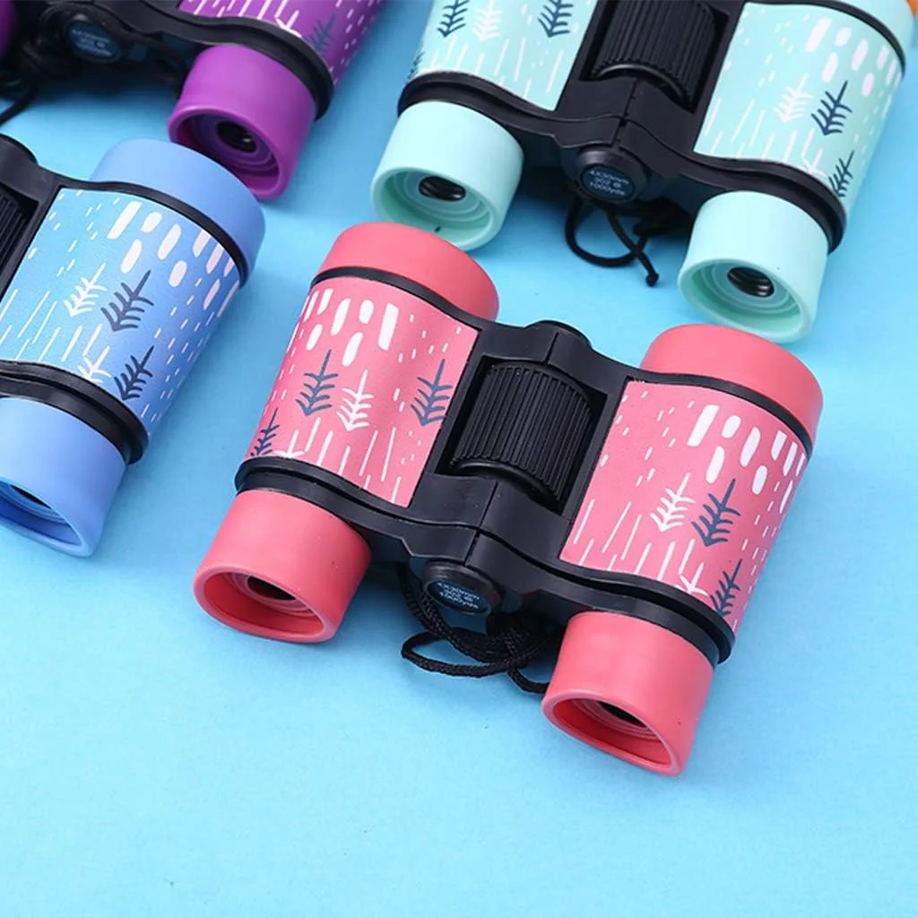 دوربین دوچشمی سبک وزن و رنگارنگ 4x30 با لنزهای اپتیکال مناسب بازی های فضای باز برای کودکان، آبی