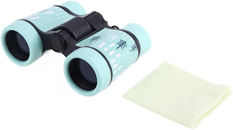 دوربین شکاری سبک وزن رنگارنگ 4x30 با لنزهای اپتیکال مناسب بازی های فضای باز کودکان، سبز