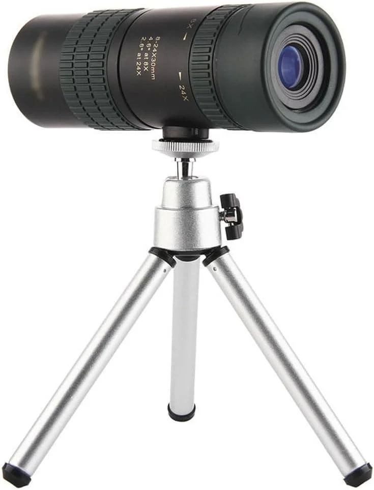 تلسکوپ تک لوله زوم پیوسته 24x30 با وضوح بالا و بزرگنمایی زیاد
