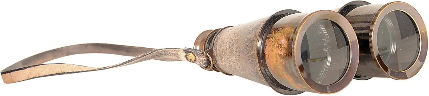 دوربین شکاری برنجی دست ساز قدیمی مدرن با روکش چرمی در جعبه چوبی - دید فراتر از کاوش در جهان های نزدیک و دور با دوربین شکاری - 13.5L x 12.7W x 5.8H سانتی متر دوربین شکاری برنجی دست ساز قدیمی مدرن با روکش چرمی در جعبه چوبی - دید فراتر از کاوش در جهان های نزدیک و دور با دوربین شکاری - 13.5L x 12.7W x 5.8H سانتی متر