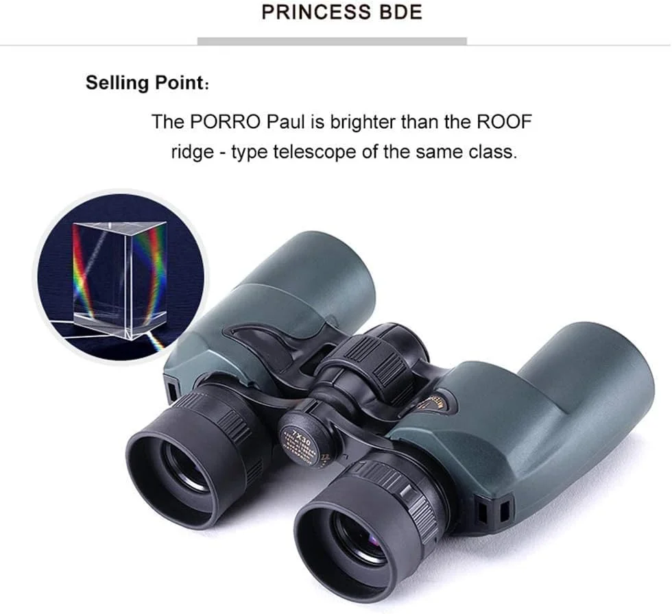 دوربین شکاری ضد آب 8X42/7X30 با بزرگنمایی بالا مناسب سفر، پیاده‌روی، شکار، کنسرت و تماشای پرندگان (سایز: 8X42)(8X42)(8X42)