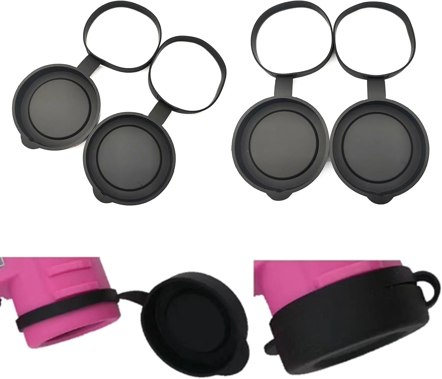 روکش تجهیزات نوری، درپوش لنزهای چشمی دوربین دوچشمی/تک چشمی، محافظ چشم، قطر داخلی 52-55 میلی متر / 61-63 میلی متر