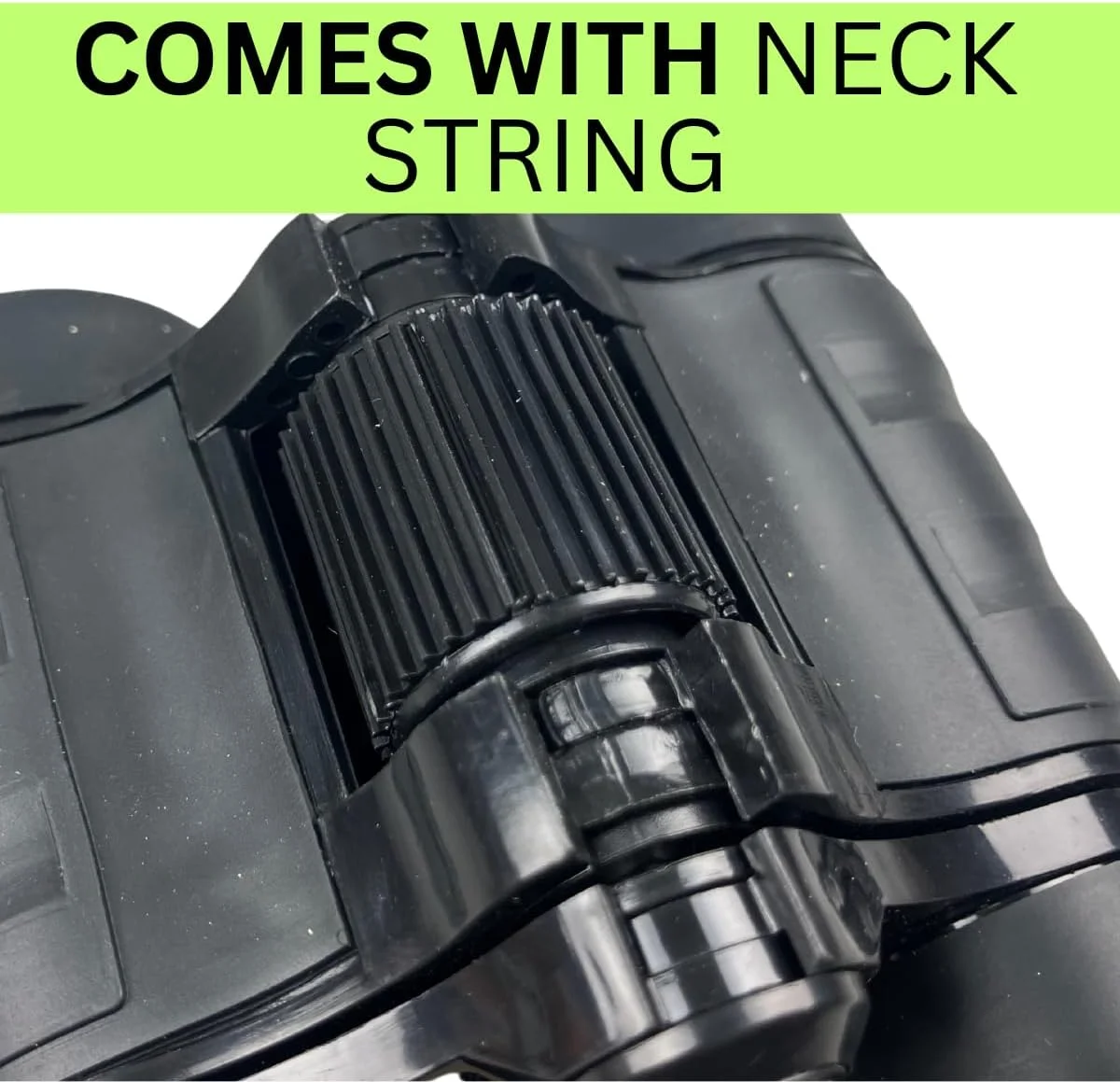 دوربین شکاری مینیاتوری بیرونی هانتر – بزرگنمایی 4x30 میلی‌متر – طراحی فشرده با روکش لاستیکی مشکی و لنزهای آبی رنگ، بند گردنی و کیف نگهداری