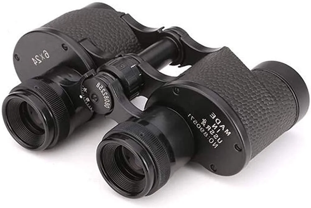 دوربین دوچشمی فلزی 6X24 با کیف چرمی، تلسکوپ دوچشمی قابل حمل برای تماشای پرندگان