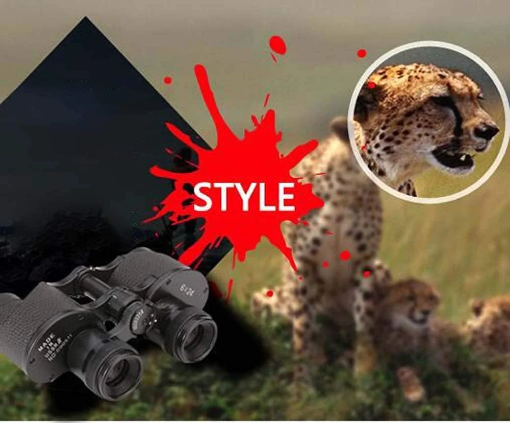 دوربین دوچشمی فلزی 6X24 با کیف چرمی، تلسکوپ دوچشمی قابل حمل برای تماشای پرندگان