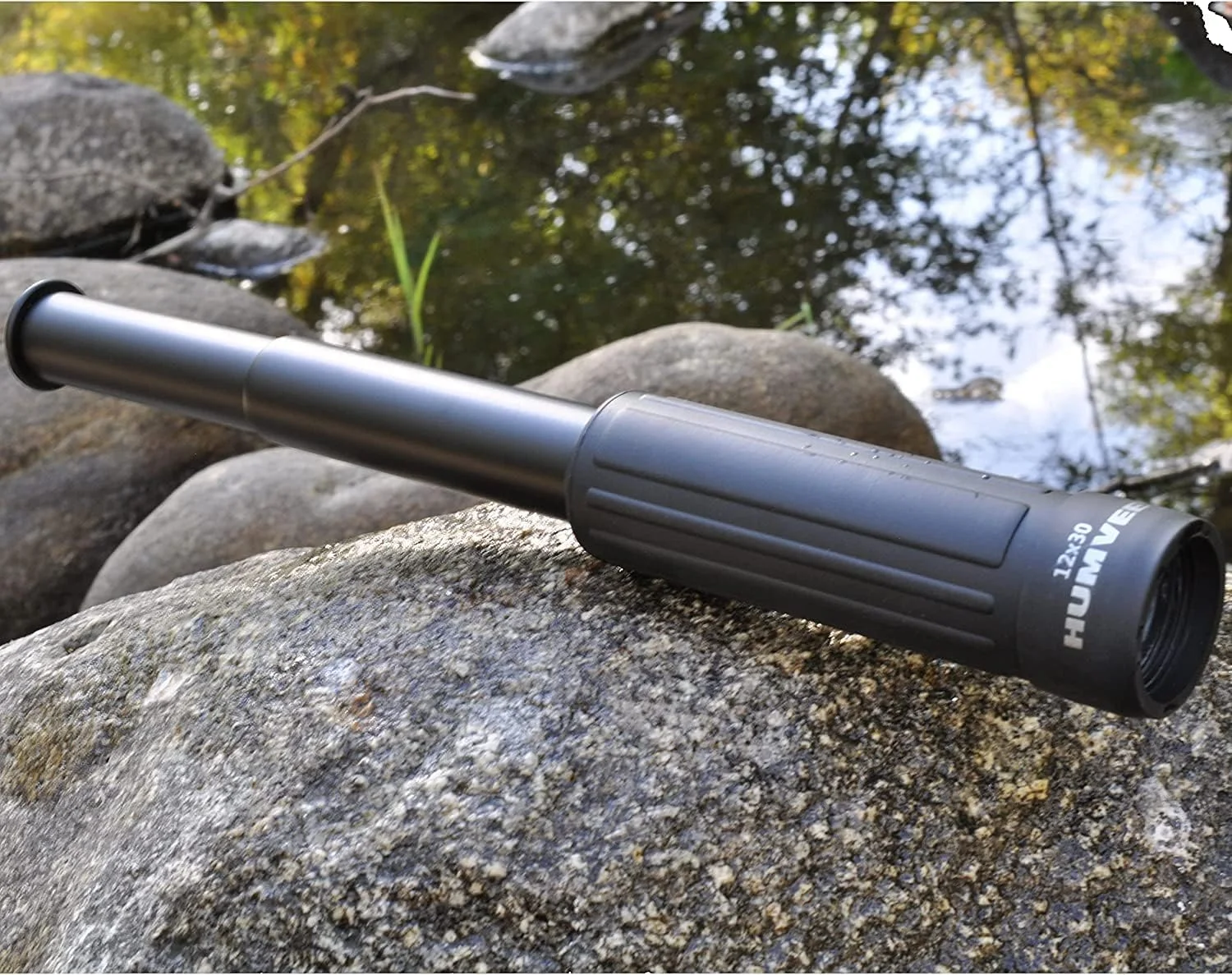 تلسکوپ روکش لاستیکی با لنز روبی 12x30 Humvee HMV-B-TELESCOPE