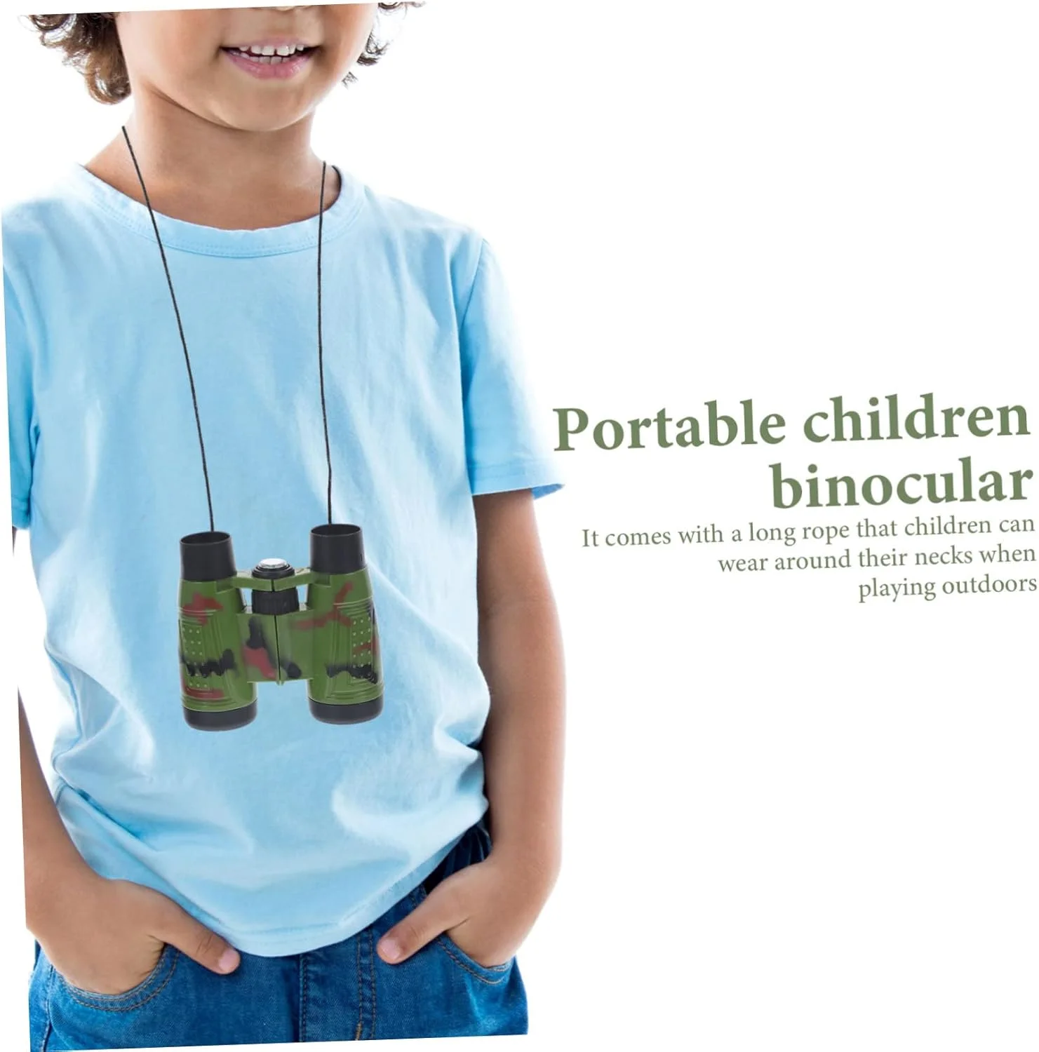 آنگویلی 2 عدد دوربین شکاری قابل حمل چند منظوره طرح استتار اسباب بازی برای کاوش در فضای باز، تماشای پرندگان، پیاده روی، پسران و دختران