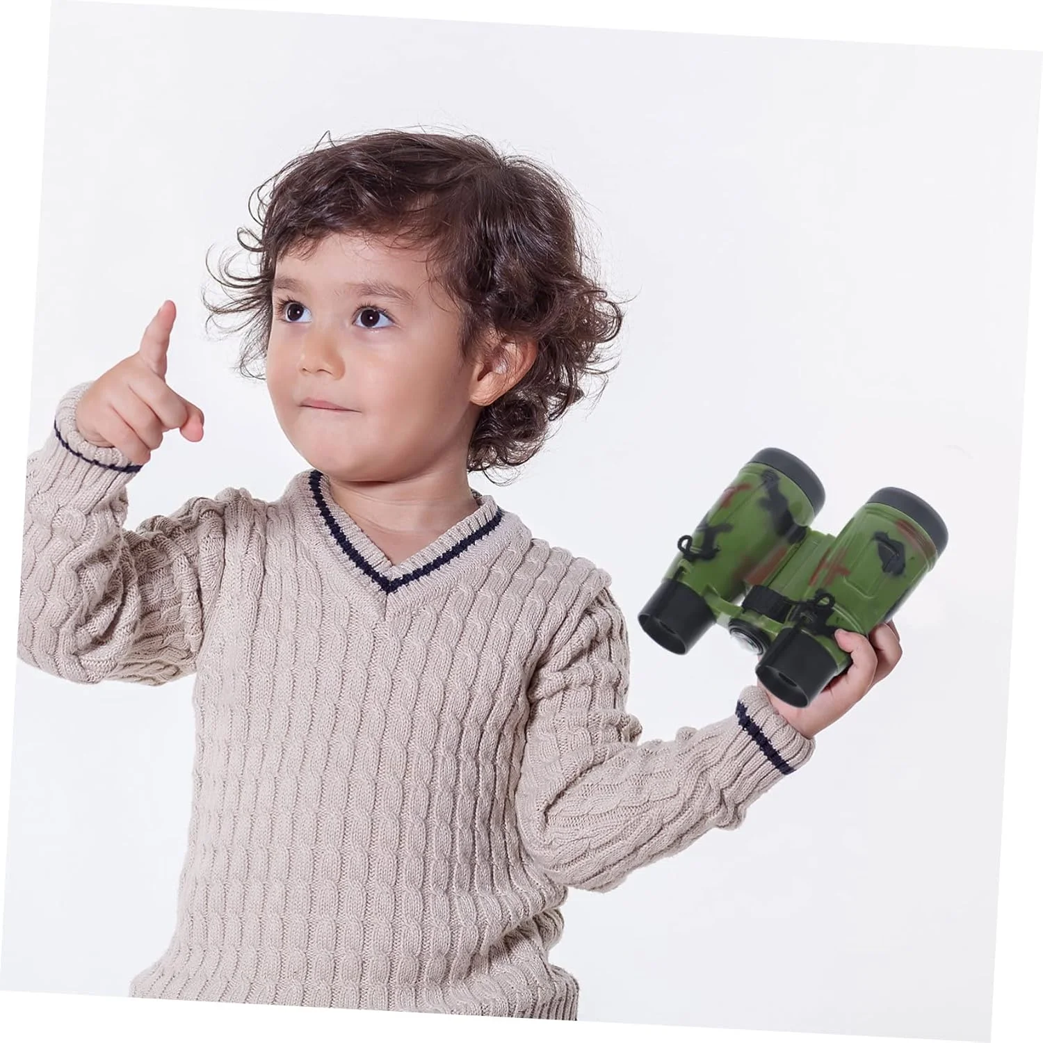 آنگویلی 2 عدد دوربین شکاری قابل حمل چند منظوره طرح استتار اسباب بازی برای کاوش در فضای باز، تماشای پرندگان، پیاده روی، پسران و دختران