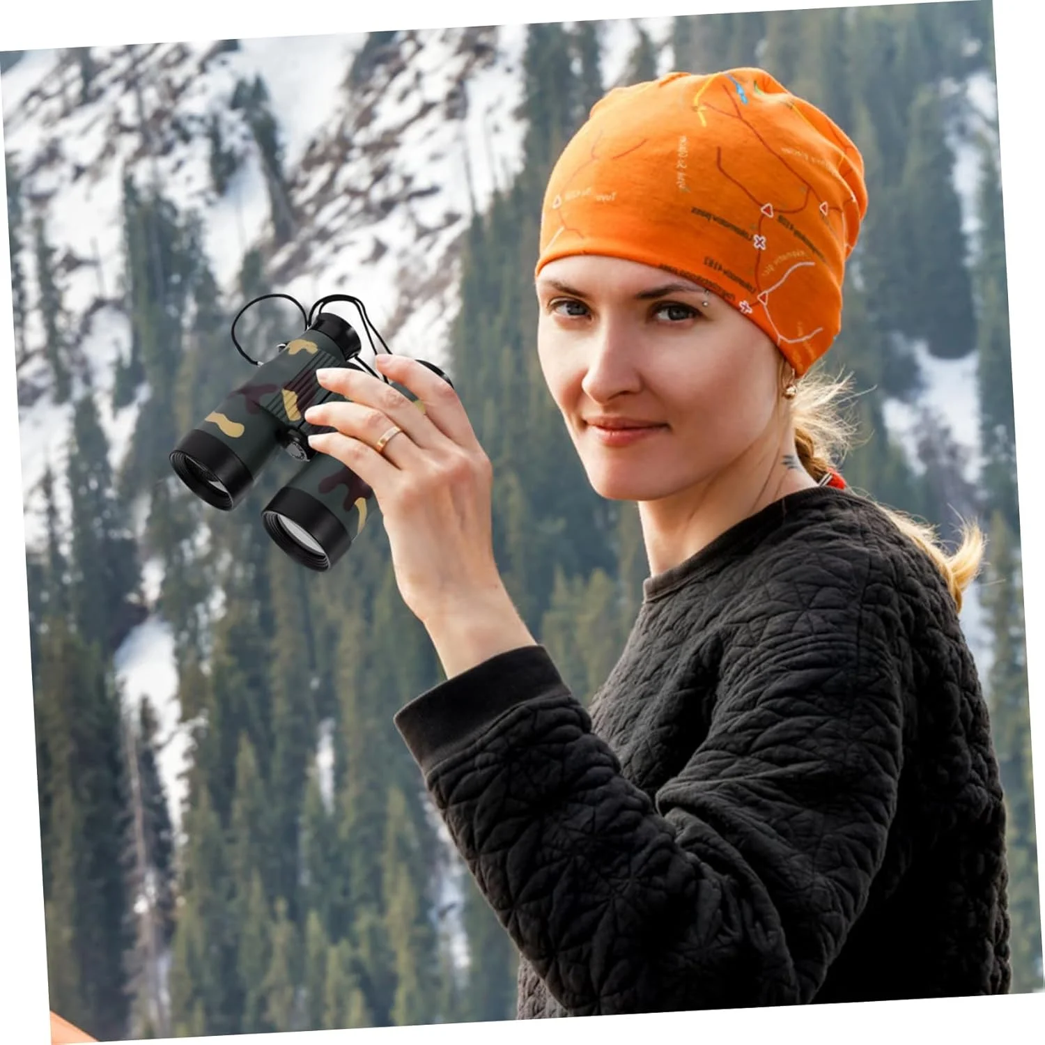 دوربین دوچشمی فشرده Hemoton برای تماشای پرندگان و مسافرت، تلسکوپ دستی سبک وزن برای پیاده روی و گشت و گذار و طراحی