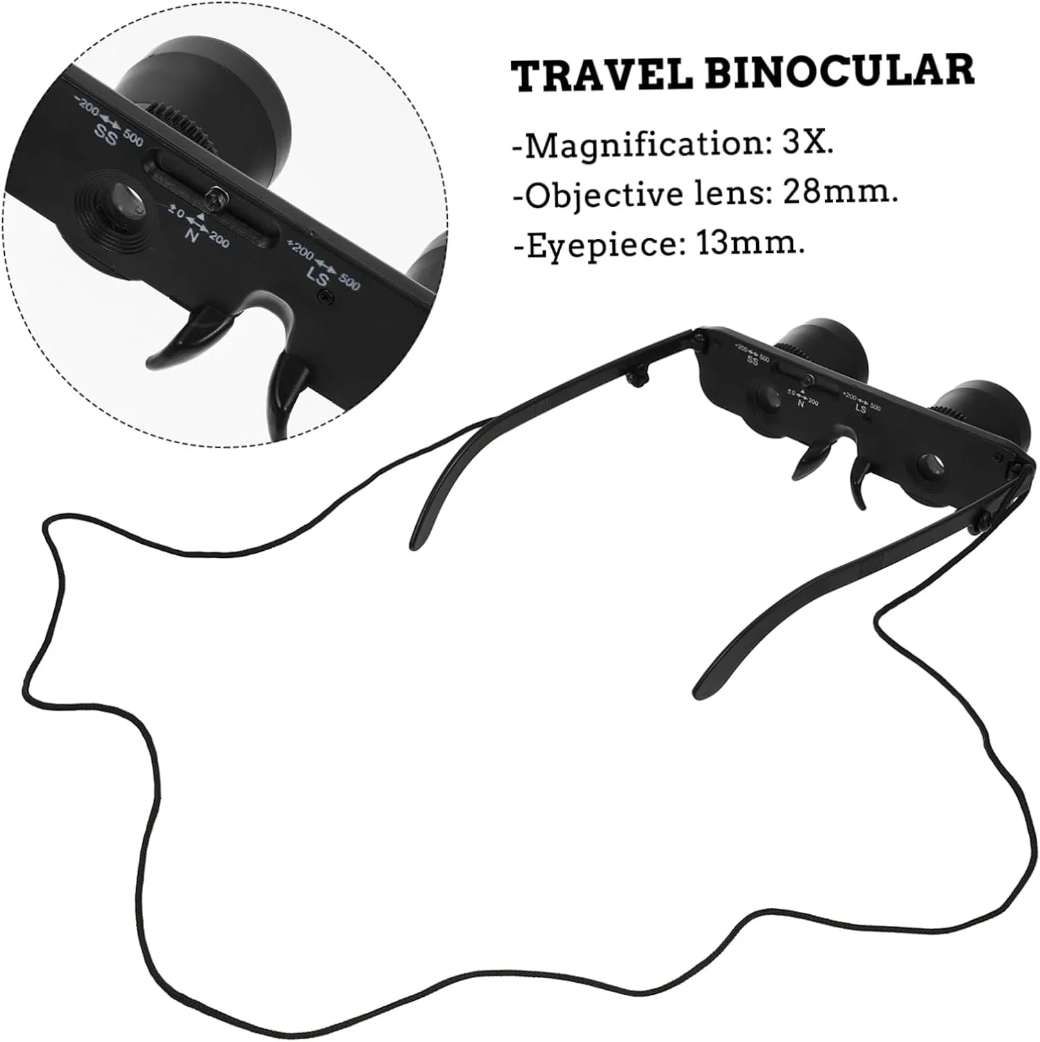 تلسکوپ سرهمی فشرده Homoyoyo، مناسب پسران و دختران، دوربین مسافرتی برای تماشای پرندگان و کنسرت ها