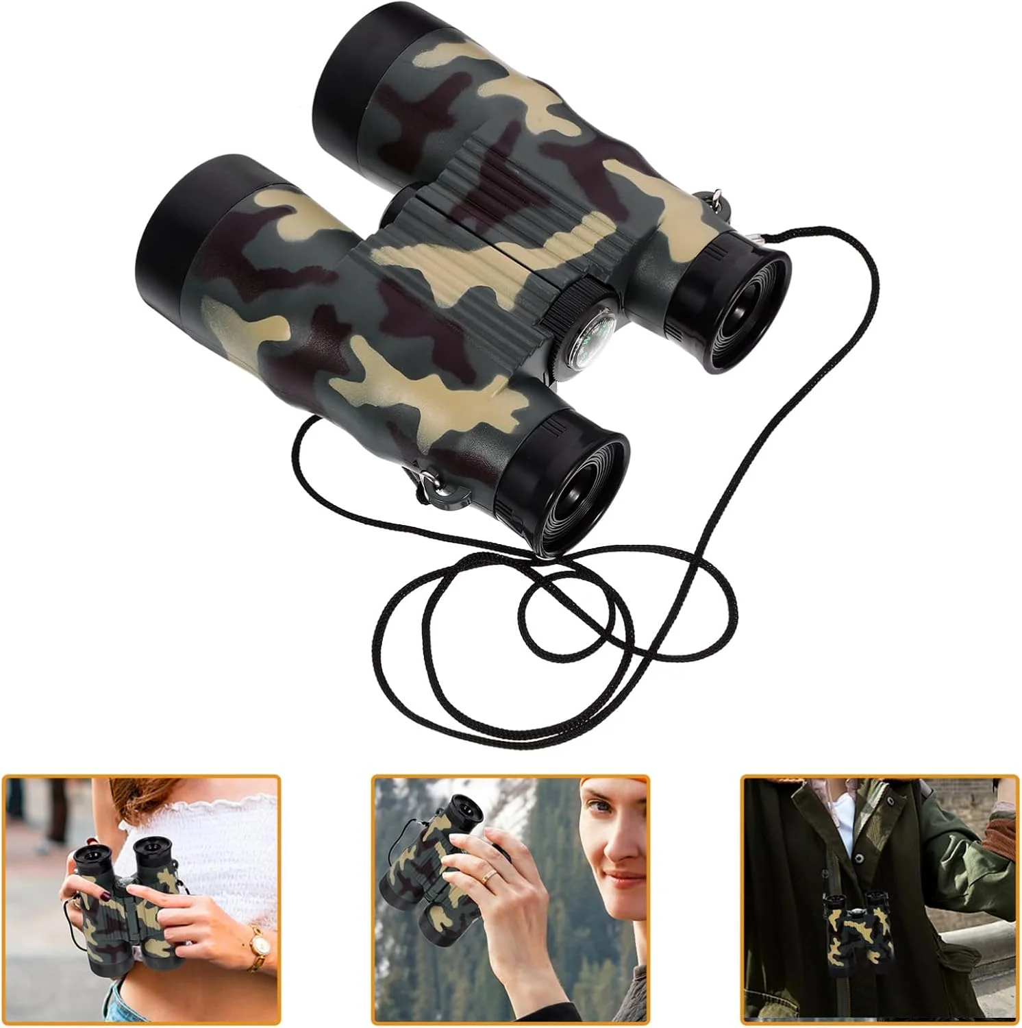 دوربین شکاری مسافرتی Angoily، جمع و جور، مناسب بزرگسالان، تلسکوپ کوچک قابل حمل برای تماشای پرندگان