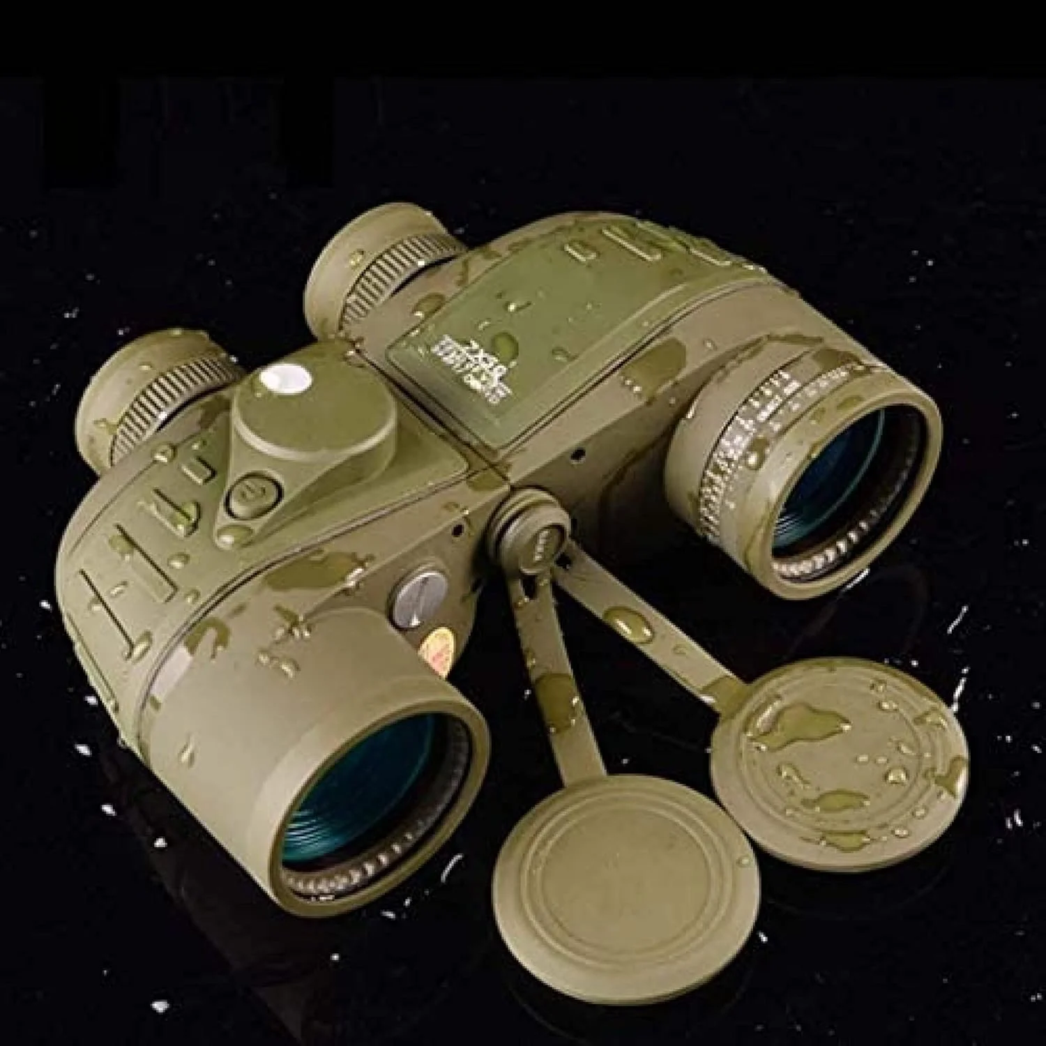 دوربین دوچشمی قطب‌نما اقیانوسی - با مختصات فاصله‌یابی 7X50 HD دید واضح در نور کم، ضدآب، مناسب تماشای پرندگان و شکار