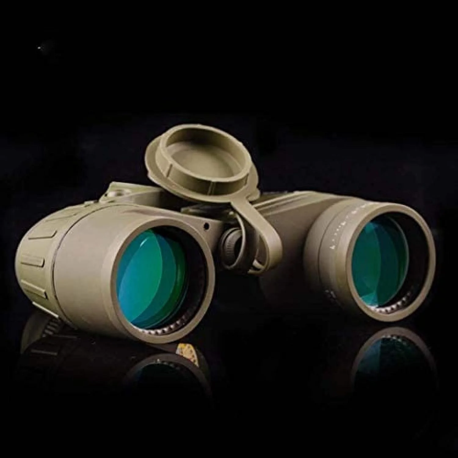 دوربین دوچشمی قطب‌نما اقیانوسی - با مختصات فاصله‌یابی 7X50 HD دید واضح در نور کم، ضدآب، مناسب تماشای پرندگان و شکار