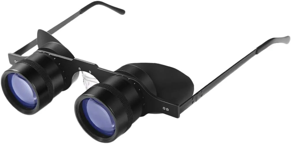 تلسکوپ ماهیگیری با قابلیت استفاده با عینک، بزرگنمایی 10 برابر، با کیفیت HD و قابل حمل (رنگ: فیلم آبی HD)