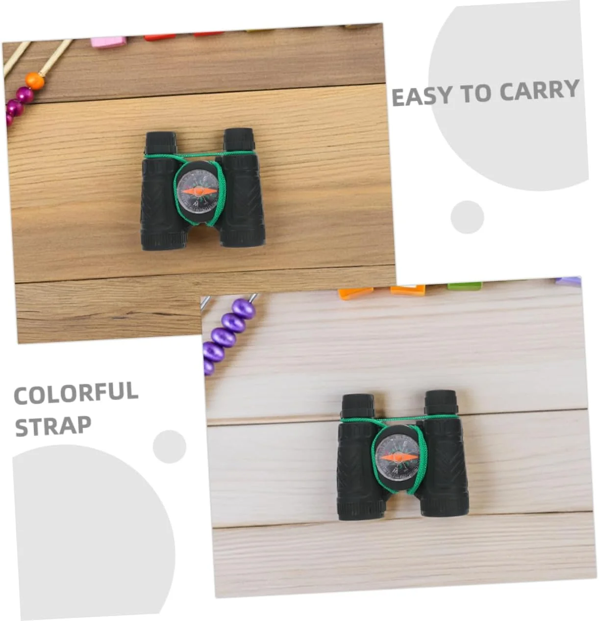 GALPADA 20 عدد دوربین دوچشمی کوچک و جمع و جور سبک وزن برای تماشای پرندگان، پیادهروی، کمپینگ و کاوش در فضای باز با طراحی رنگهای تصادفی بند GALPADA 20 عدد دوربین دوچشمی کوچک و جمع و جور سبک وزن برای تماشای پرندگان، پیادهروی، کمپینگ و کاوش در فضای باز با طراحی رنگهای تصادفی بند