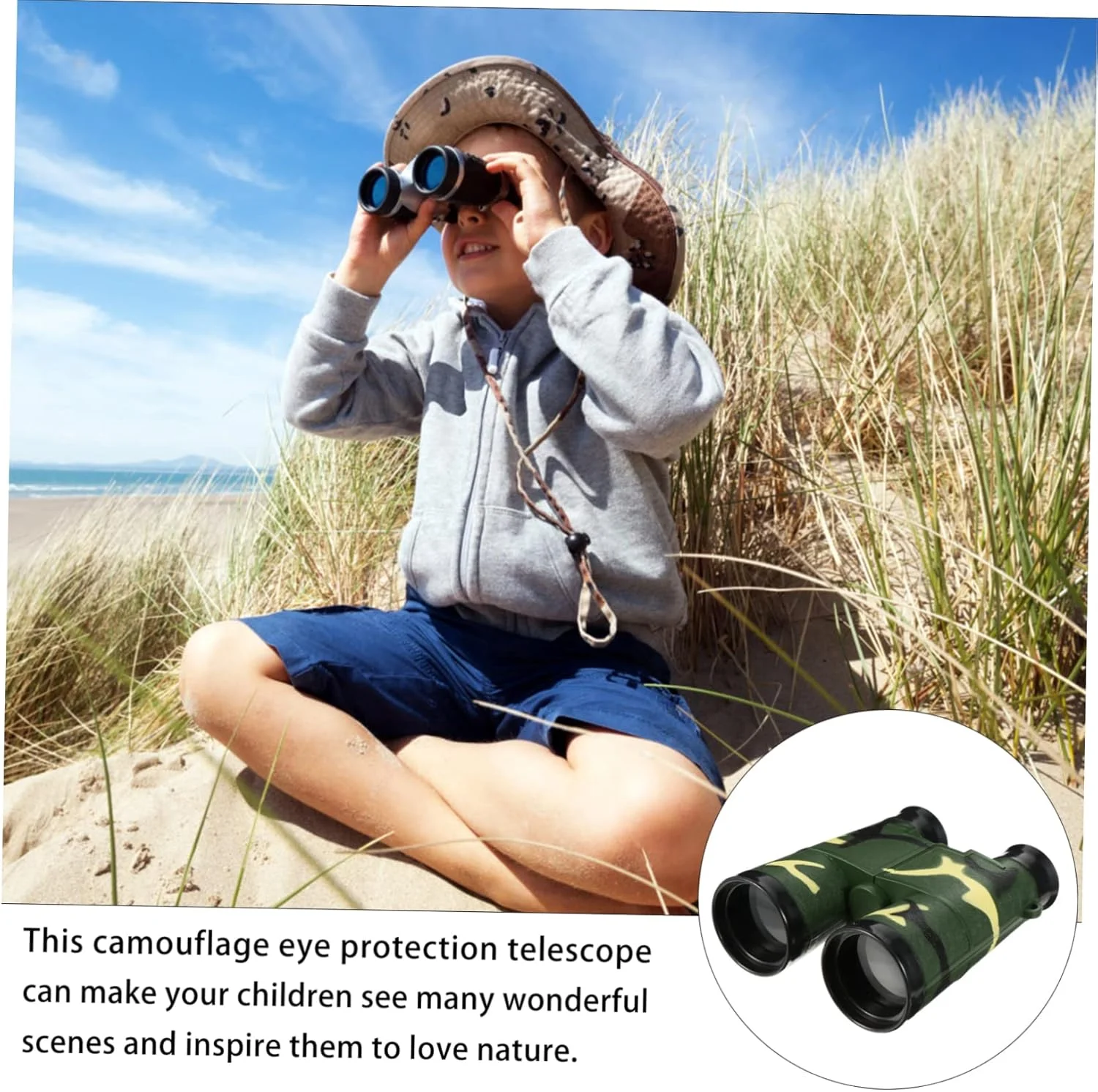 DOITOOL 1 ست دوربین دوچشمی استتاری با وضوح بالا، مناسب برای تماشا در فضای باز، مسافرت و کاوش در طبیعت، با قابلیت تنظیم فوکوس و بزرگنمایی برای پسران DOITOOL 1 ست دوربین دوچشمی استتاری با وضوح بالا، مناسب برای تماشا در فضای باز، مسافرت و کاوش در طبیعت، با قابلیت تنظیم فوکوس و بزرگنمایی برای پسران