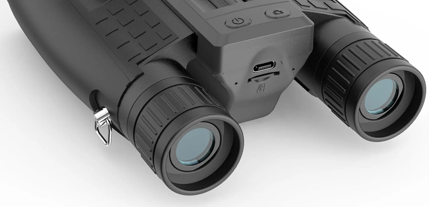 دوربین دوچشمی ZZSTAR 12x32 با دوربین، دوربین دوچشمی تاشو با قدرت بالا برای بزرگسالان، صفحه نمایش 2 اینچی LCD و کارت 32 گیگابایتی، ضبط کننده عکس و فیلم 1080P با کیفیت 5 مگاپیکسل، لنز منشور FMC و BAK4، نمای بزرگ، برای تماشای پرندگان - مشکی