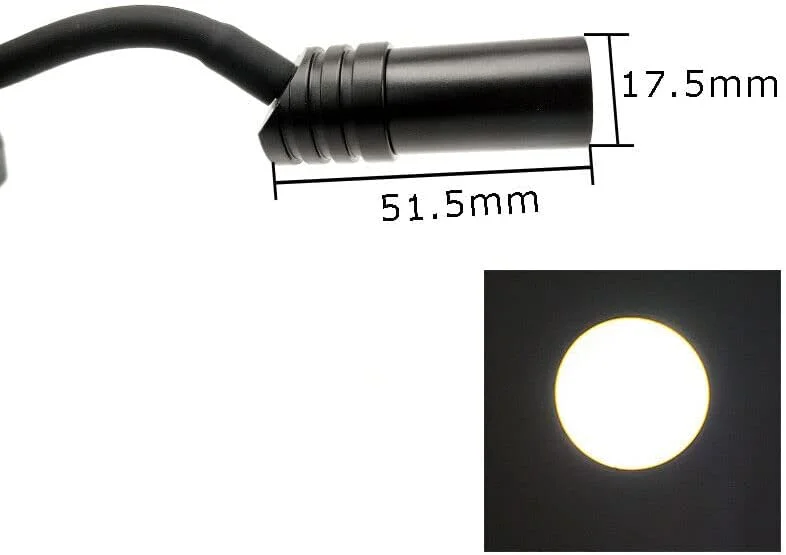 هدلایت LED 5 واتی بی سیم با لوپ های دوچشمی 2.5X