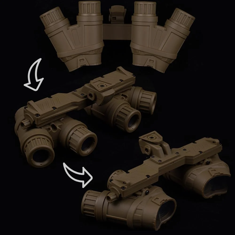 مدل ماکت تاکتیکی GPNVG 18، مدل عینک دید در شب، برای نصب روی کلاه تاکتیکی NVG | برای نمایش Cosplay
