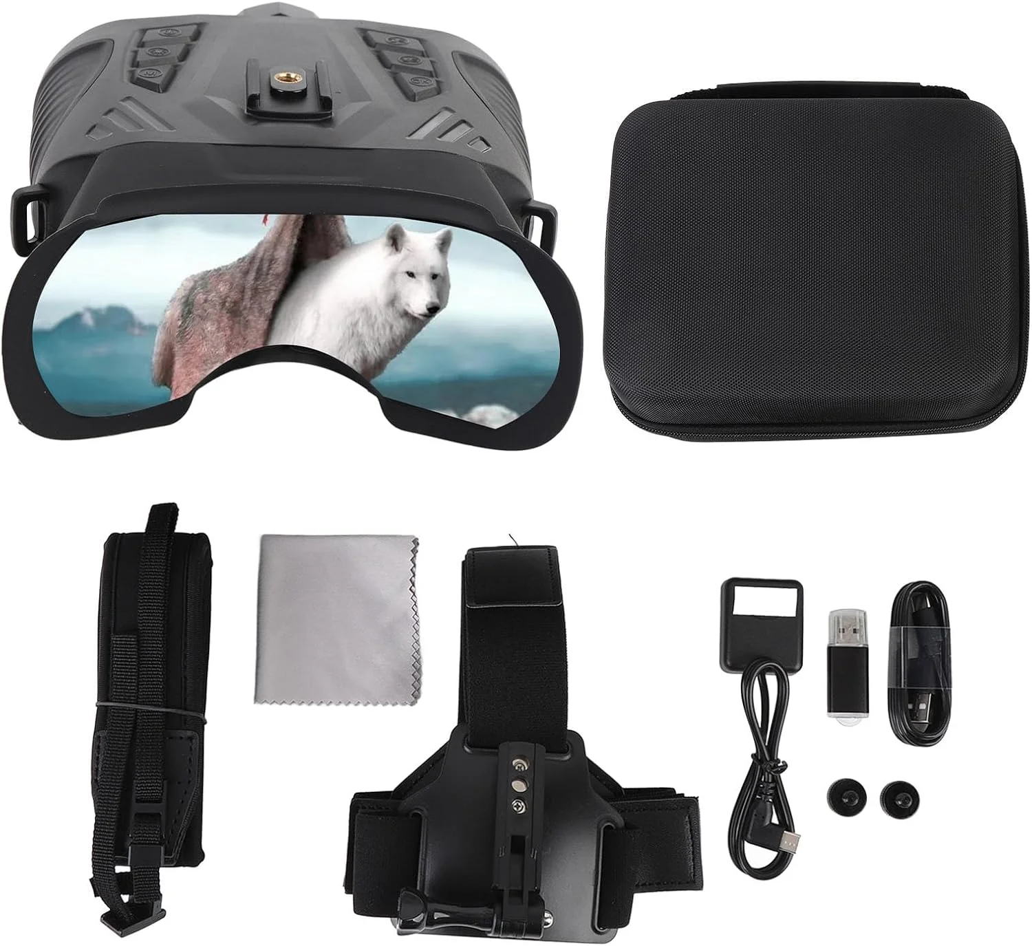 دوربین دوچشمی دیجیتال 2.5K UHD، زوم دیجیتال 8 برابر، دوربین دوچشمی با قابلیت پشتیبانی از WIFI و اپلیکیشن موبایل برای فضای باز