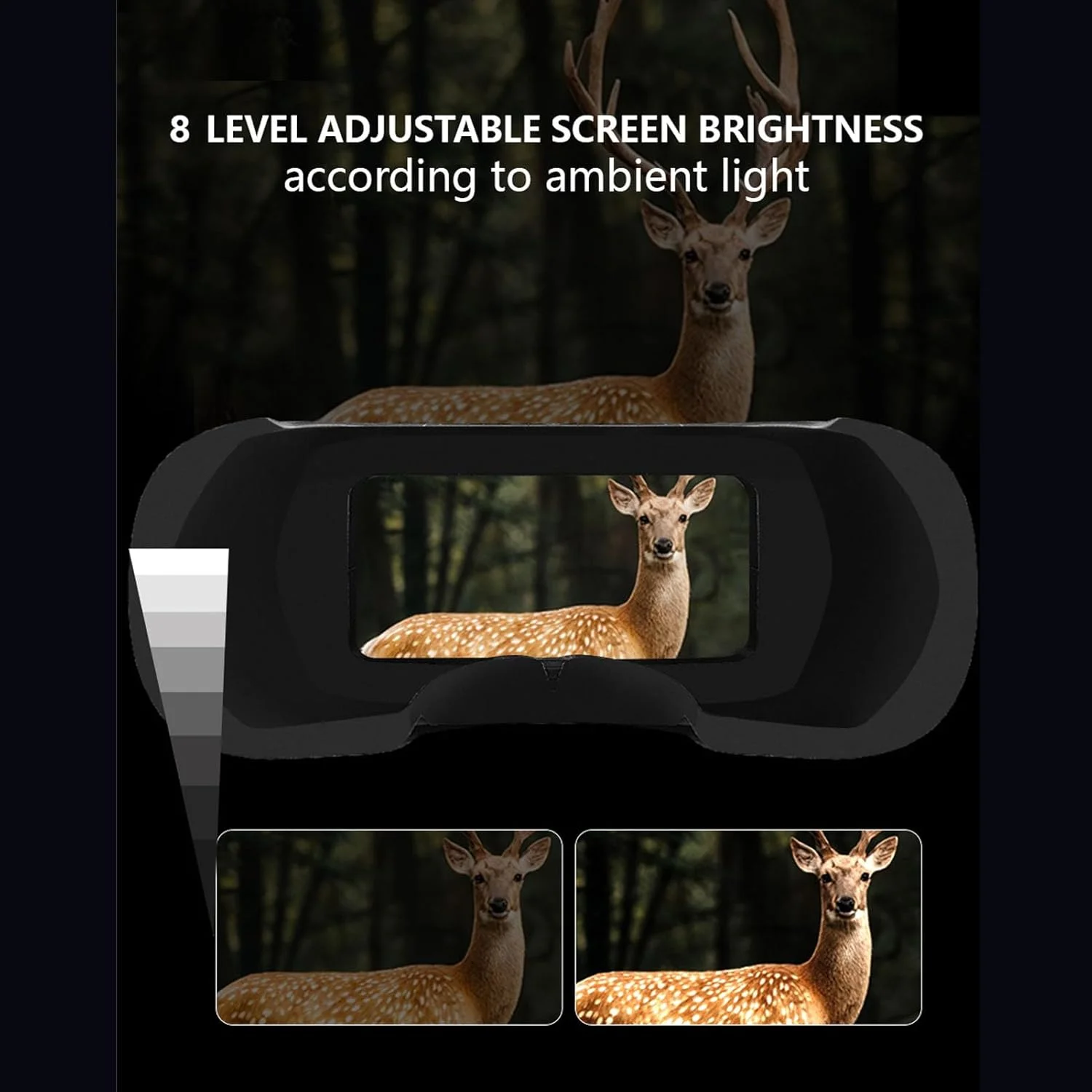 دوربین دوچشمی دیجیتال 2.5K UHD، زوم دیجیتال 8 برابر، دوربین دوچشمی با قابلیت پشتیبانی از WIFI و اپلیکیشن موبایل برای فضای باز دوربین دوچشمی دیجیتال 2.5K UHD، زوم دیجیتال 8 برابر، دوربین دوچشمی با قابلیت پشتیبانی از WIFI و اپلیکیشن موبایل برای فضای باز