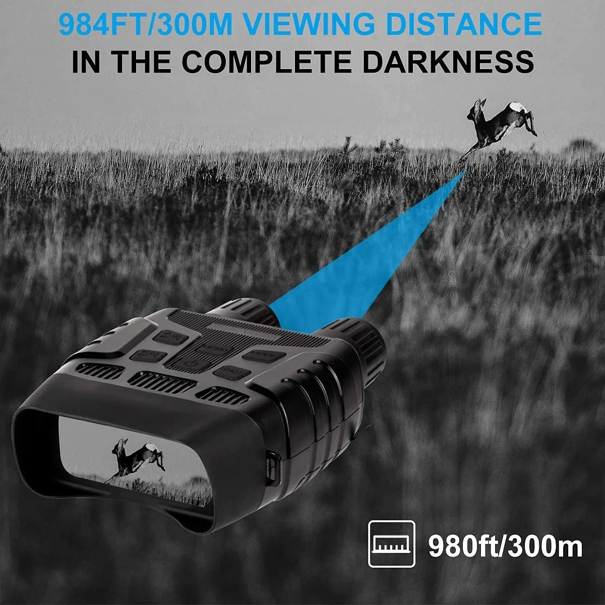 دوربین دوچشمی دید در شب ویلانیا با صفحه نمایش LCD 2.3 اینچی، تصویر و ویدئو 960P، فاصله دید 300 متری، دوربین دوچشمی دیجیتال مادون قرمز با کارت حافظه 32 گیگابایتی دوربین دوچشمی دید در شب ویلانیا با صفحه نمایش LCD 2.3 اینچی، تصویر و ویدئو 960P، فاصله دید 300 متری، دوربین دوچشمی دیجیتال مادون قرمز با کارت حافظه 32 گیگابایتی