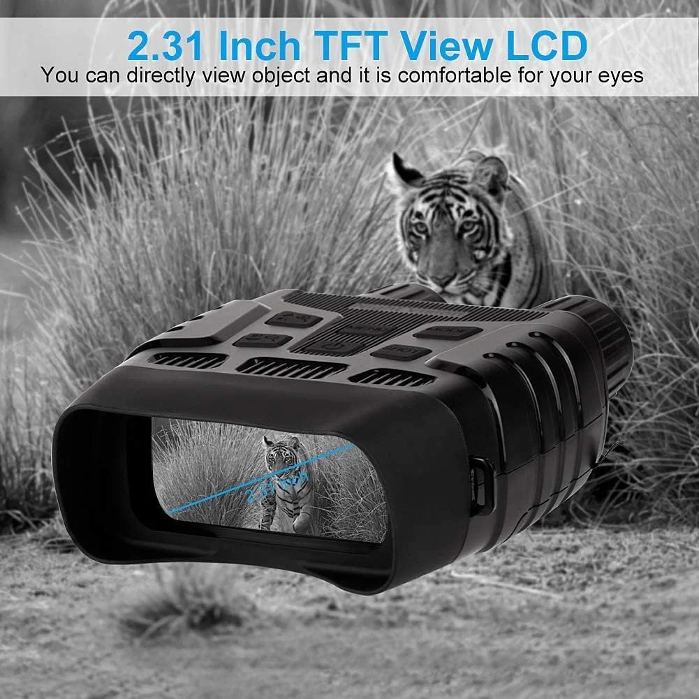 دوربین دوچشمی دید در شب ویلانیا با صفحه نمایش LCD 2.3 اینچی، تصویر و ویدئو 960P، فاصله دید 300 متری، دوربین دوچشمی دیجیتال مادون قرمز با کارت حافظه 32 گیگابایتی دوربین دوچشمی دید در شب ویلانیا با صفحه نمایش LCD 2.3 اینچی، تصویر و ویدئو 960P، فاصله دید 300 متری، دوربین دوچشمی دیجیتال مادون قرمز با کارت حافظه 32 گیگابایتی